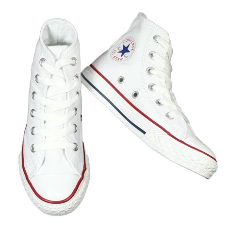 CONVERSE ALL CLASSIC WHITE HI TOPS INFANT KIDS, GIRLS, BOY, YOUTH ...