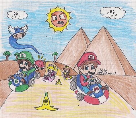 Mario Kart Drawing at GetDrawings | Free download