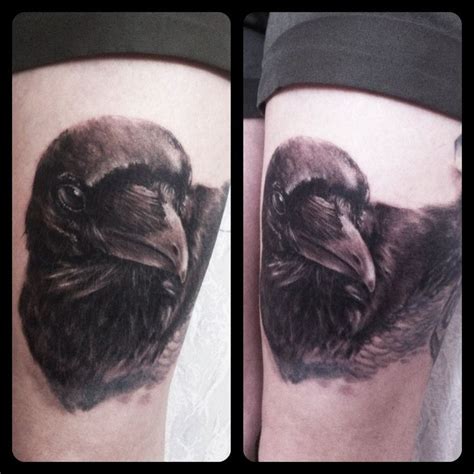 raven tattoo by vangoghtattoo