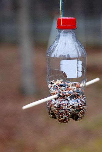 Make a bird feeder from recycled materials