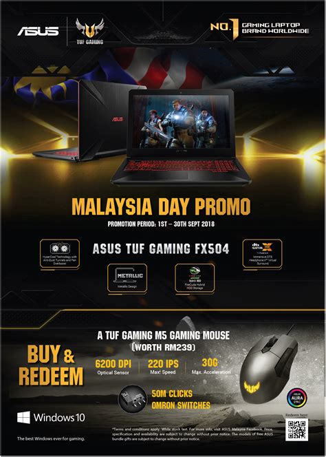 ASUS Offering Malaysia Day Promo For Their TUF Gaming Laptop - Pokde.Net