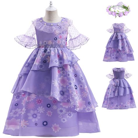 Buy Encanto Dress - Isabella Encanto Costume, Encanto Isabella Dress with Wreath, Isabella ...