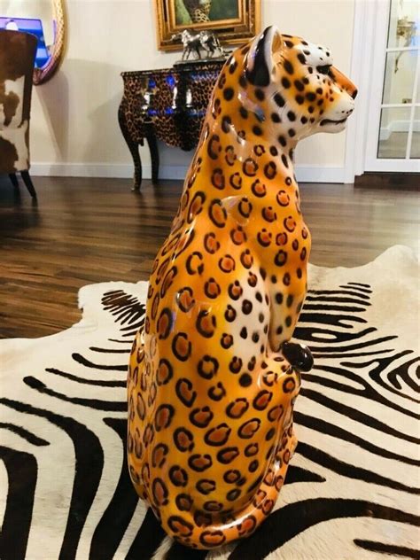 CERAMIC LARGE LEOPARD MADE IN ITALY STATUE ORNAMENT | in Newcastle, Tyne and Wear | Gumtree