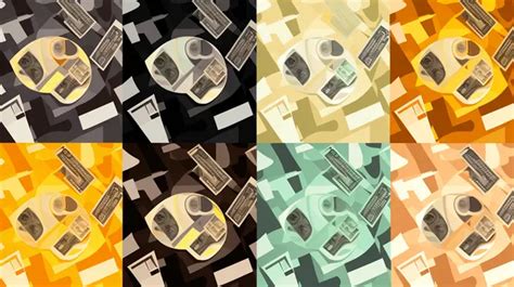 Collection Of Money Themed Vector Flat Seamless Texture Patterns Background, Piggy Bank, Debt ...