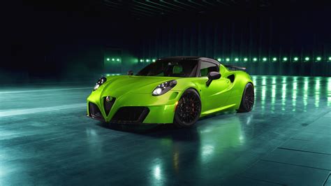 Green Alfa Romeo 4C Wallpaper 49900 - Baltana