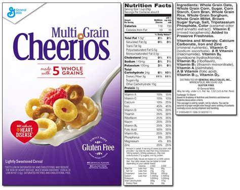 Multi Grain Cheerios | Multi Grain Oat Cereal | Cheerios | Fodmap eating, Low food map diet, Low ...