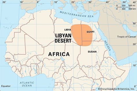 Africa Deserts Map