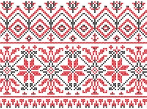 Swedish knitting patterns background vector set | Free Vector