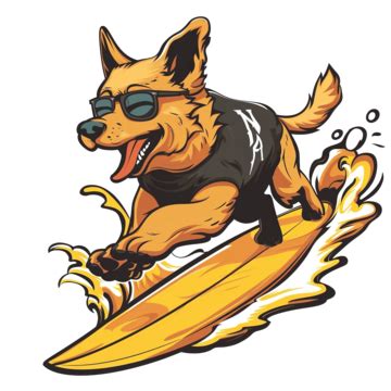 Dog Surfing Mascot Vector, Illustration, Vector, Dog PNG Transparent Image and Clipart for Free ...