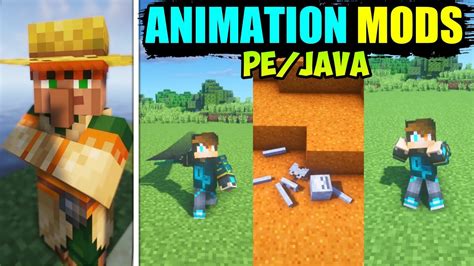 Top 6 Mobs ANIMATION Mods | Player animation mod minecraft | Top 6 Mods ...