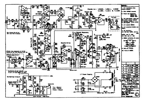 Marshall JCM 900 Schematic