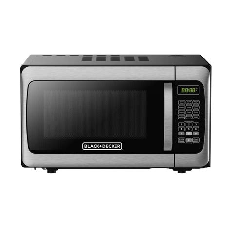 BLACK+DECKER 1.1 Cu. Ft. Microwave Stainless Steel Countertop Microwave ...