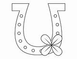 Horseshoe Coloring Page sketch template