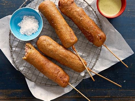 Masala Corn Dogs with Mango Dipping Sauce Recipe | Food Network Kitchen | Food Network