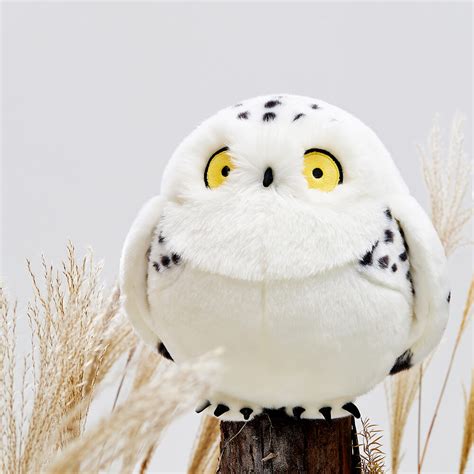 Chubby Plush Snowy Owl Stuffed Animal Realistic Plush Toys - KEAIart®