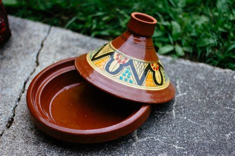 Handmade Small Moroccan Ceramic Tagine Pot