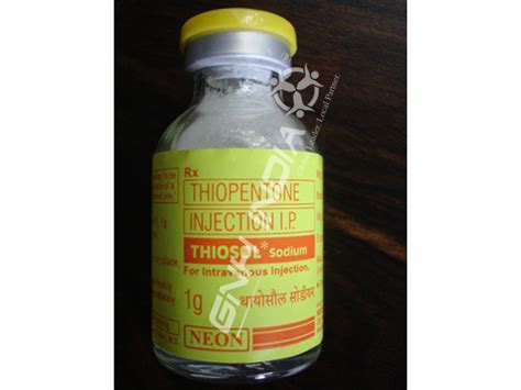 BUY Thiopentone Sodium (Thiosol) 1 gm Injection vial online at GNH India.