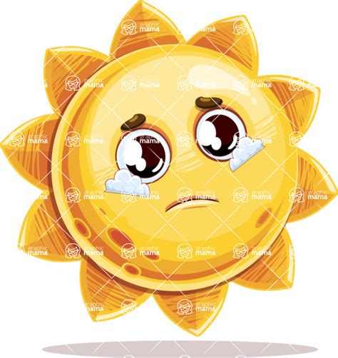 Cute Cartoon Sun Character - 112 stock vector images / With Sad Face ...