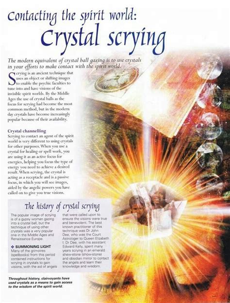 Crystal Scrying °•☆•° | Scrying, Scrying crystal, Crystals