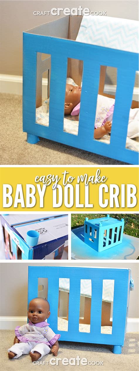 How to Make a DIY Baby Doll Crib - Craft Create Cook