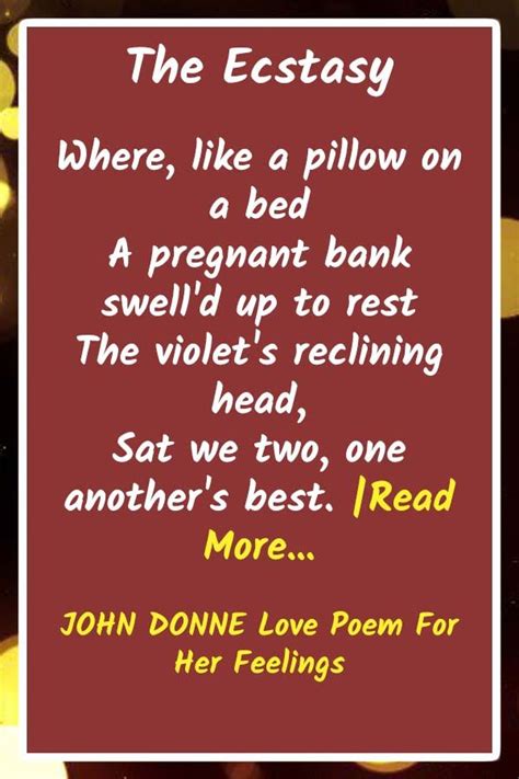 JOHN DONNE Love Poem For Her Feelings | Love poems, Love poem for her, Love poems for him