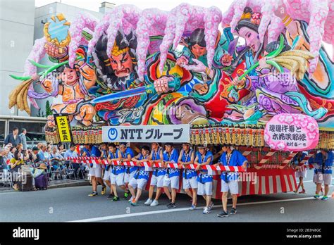 Nebuta festival floats, Aomori, Aomori prefecture, Tohoku, Honshu ...