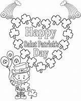 Simple Saint Patricks Day Coloring Page  Free Printable sketch template