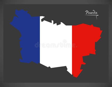 Picardie Regional Flag, France, Vector Illustration Stock Vector - Illustration of picardie ...