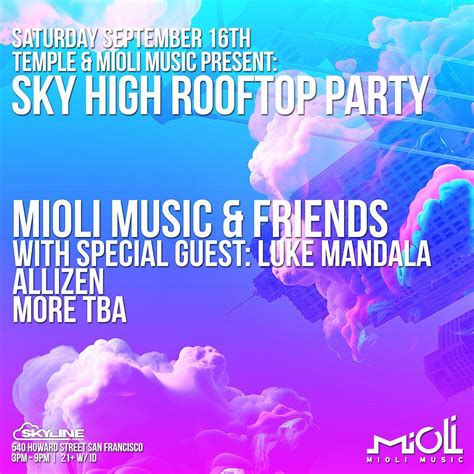 Sky High @ Skyline Rooftop Party Tickets at Temple Nightclub in SF by Temple Nightclub San ...