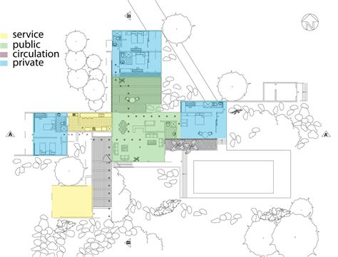 Richard Neutra Kaufmann House Plans