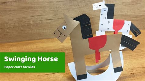 Paper Craft for kids - HORSE l Easy to make for everyone - YouTube