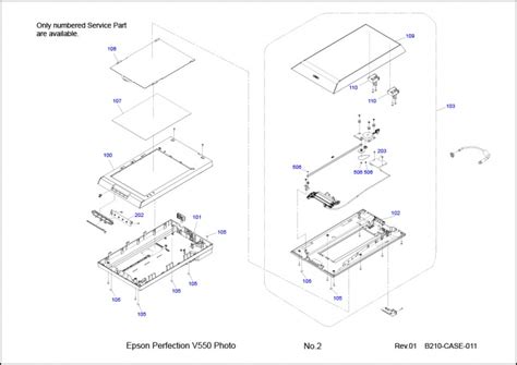 Product Details | Epson Perfection V550 Exploded Diagram | Epson ...