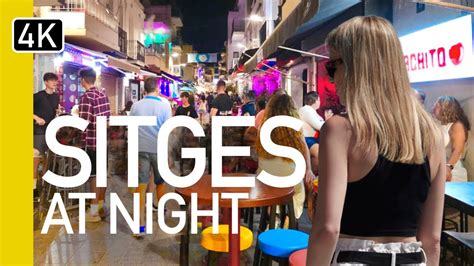 Sitges Spain Nightlife walk | What's it like at night? - YouTube