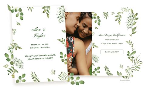 Wedding Invitations - Prints and Online Templates - Joy