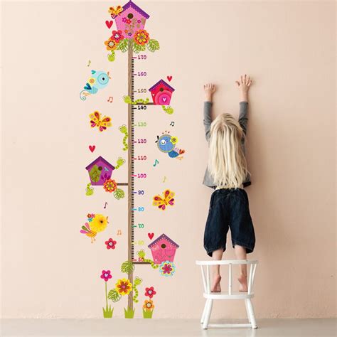 Tuscom Height Growth Chart Decal Child Height Wall Sticker Height ...