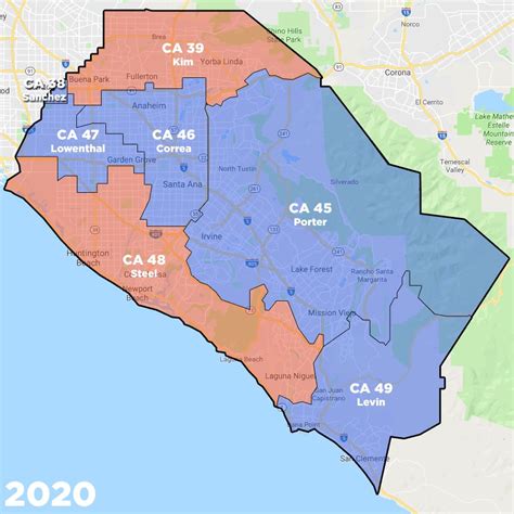 Your 2020 Orange County map of congressional districts | Scrolller