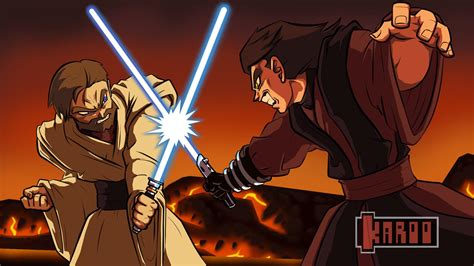 Anakin Vs Obi Wan Clone Wars