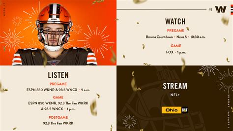 How to Watch Cleveland Browns vs. Washington Commanders on Jan. 1, 2023