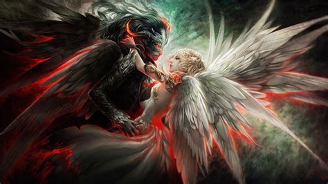 Angel Vs Demon Anime Wallpapers - Wallpaper Cave