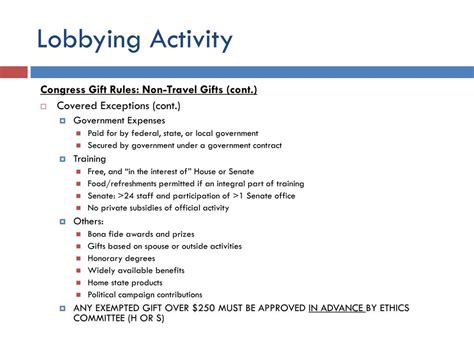 PPT - Lobbying Ethics and Reporting Rules PowerPoint Presentation, free download - ID:5919395