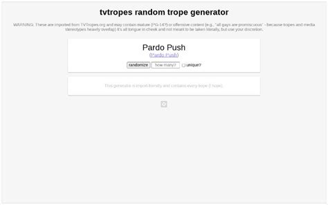 tvtropes random trope generator