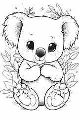 Online Koala Coloring Pages sketch template