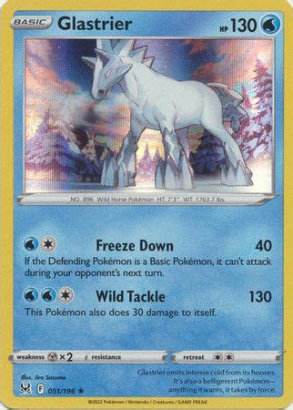 glastrier pokemon card in 2023 | Pokemon cards, Pokemon, Pokemon collection