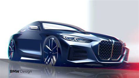 The all-new BMW 4 Series Coupé - Design sketches (06/2020).