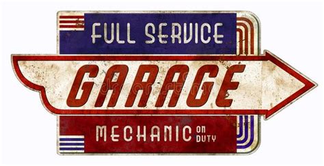 Vintage Mechanic On Duty Sign for Retro Garage