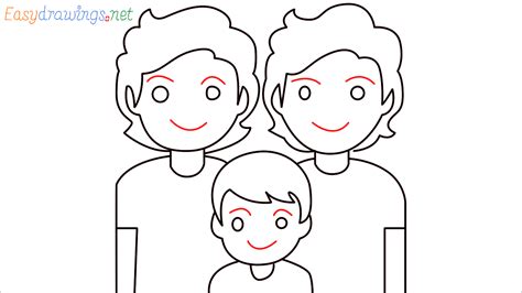 How to draw Family Emoji step by step - [10 Easy Phase]