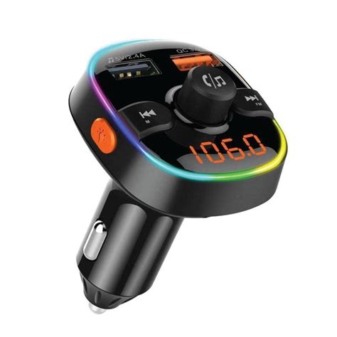 Premier Bluetooth FM Transmitter Dual USB with LED