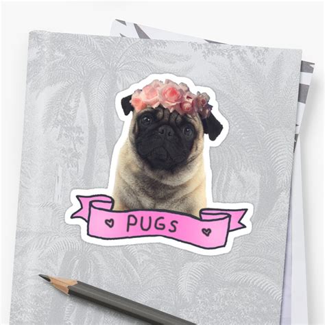 "PUG" Sticker by Kuroko1033 | Redbubble