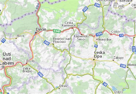 MICHELIN Velká Bukovina map - ViaMichelin