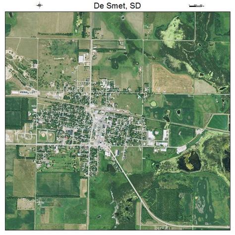 Aerial Photography Map of De Smet, SD South Dakota